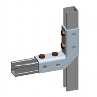 Right angle single sided connector