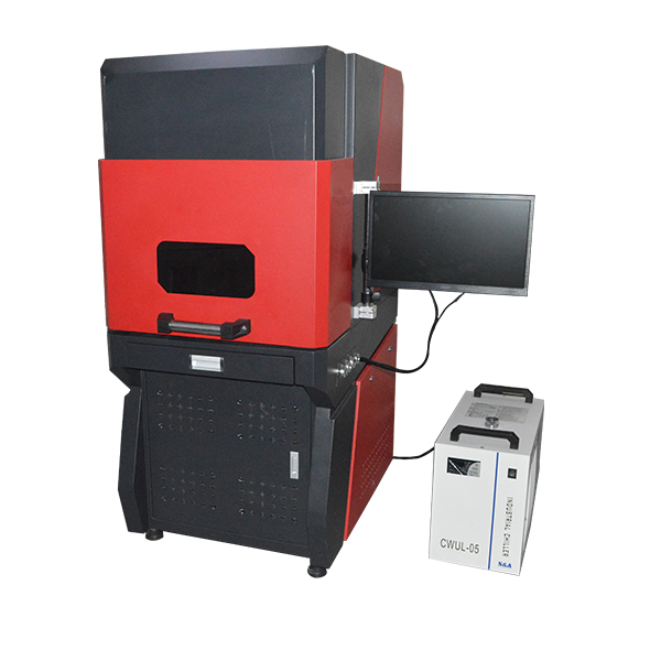 Closed flying UV laser marking machine